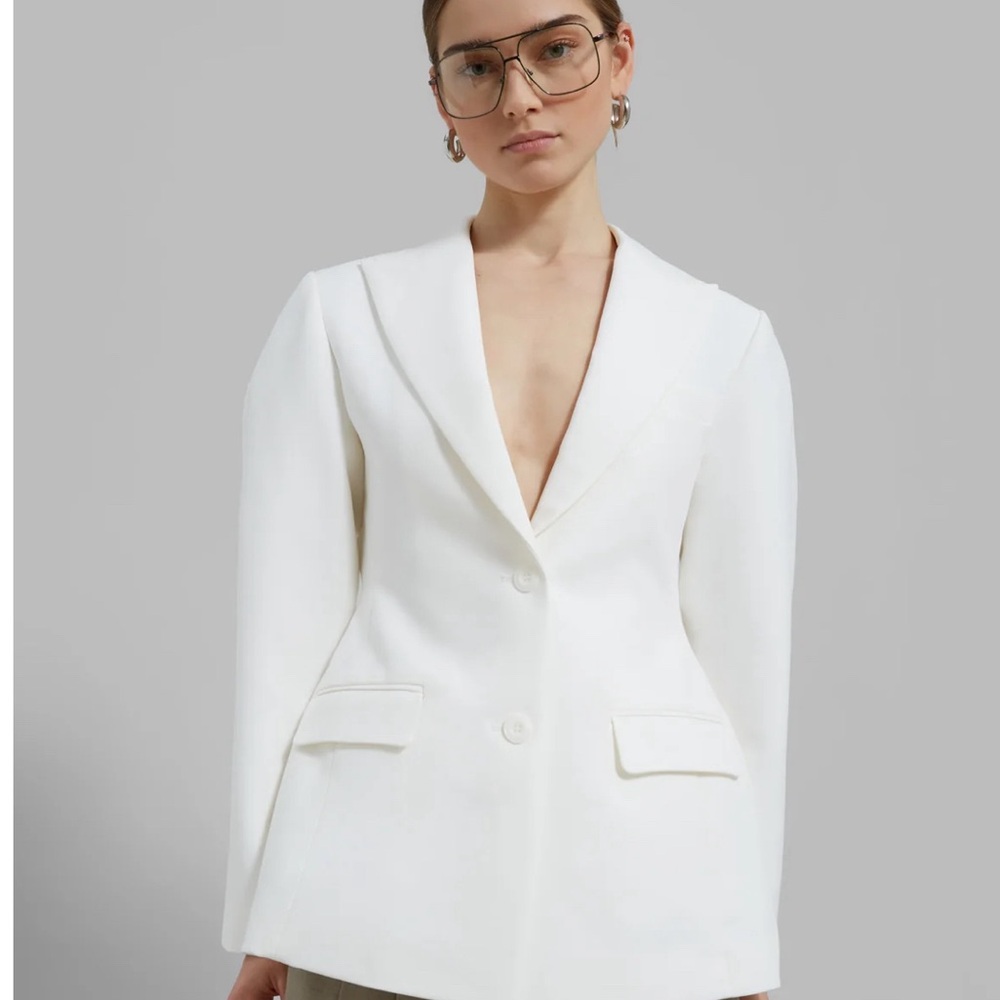 COLETTE HOURGLASS BLAZER - White